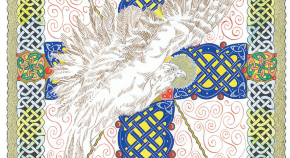 Bird - Illuminated Gospel illustration