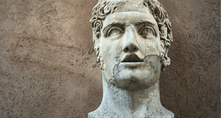 Bust of a Roman head